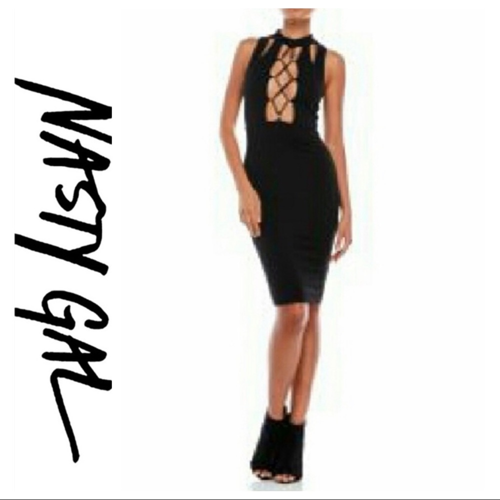 💕SALE💕 Nasty Gal Black Dance & Marvel sexy Dress